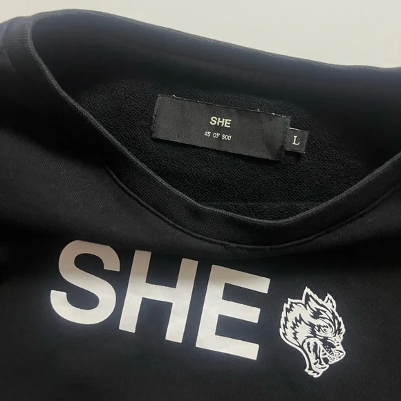 Darc Sport She Crop Top, Black, Size L - Picture 3 of 5